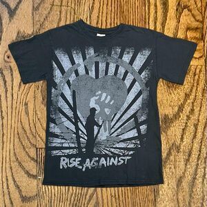 Y2K Rise Against Alt Band T Shirt
